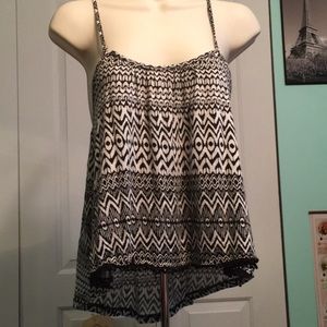 Black and white tank